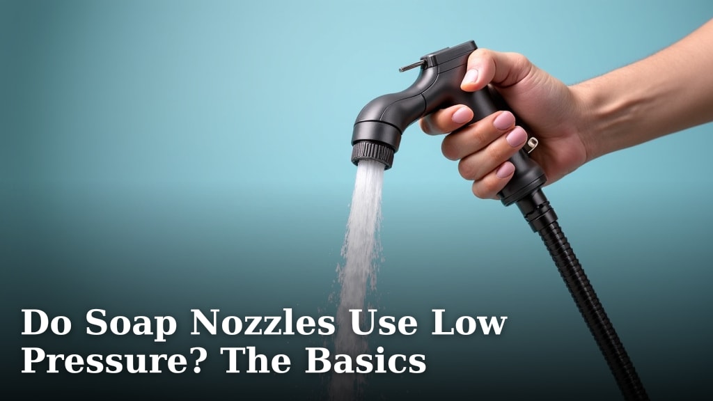 Do Soap Nozzles Use Low Pressure? The Basics