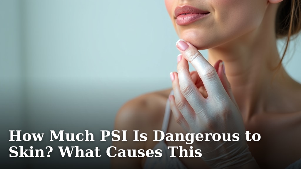 How Much PSI Is Dangerous to Skin? What Causes This