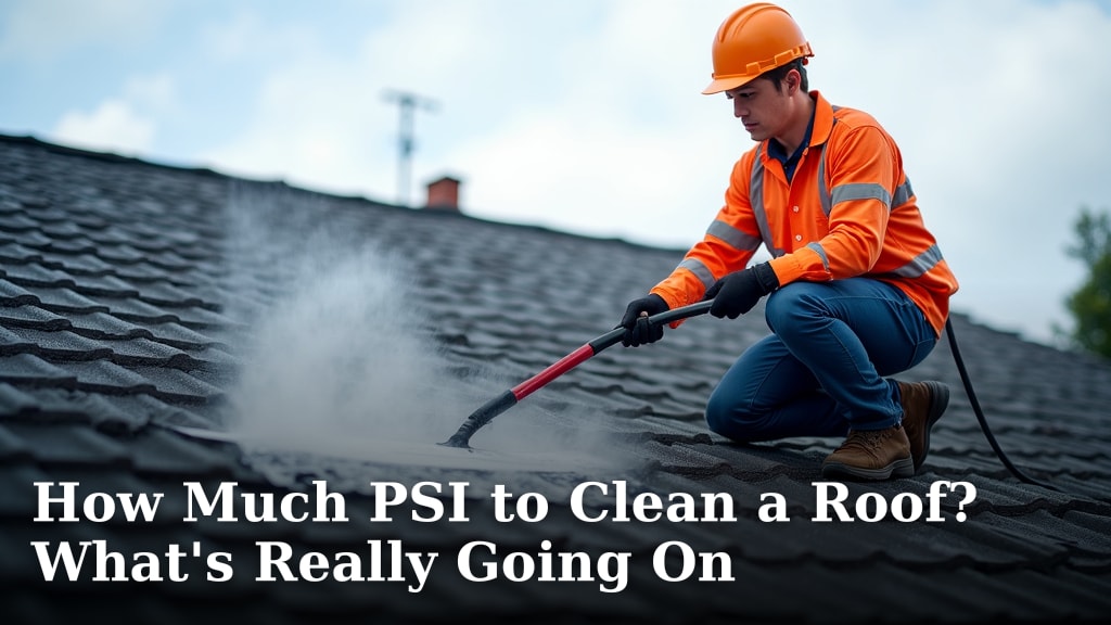 How Much PSI to Clean a Roof? What's Really Going On