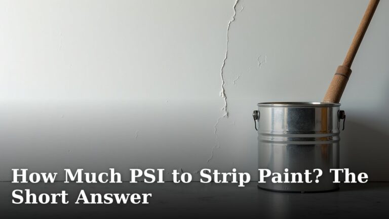 How Much PSI to Strip Paint? The Short Answer