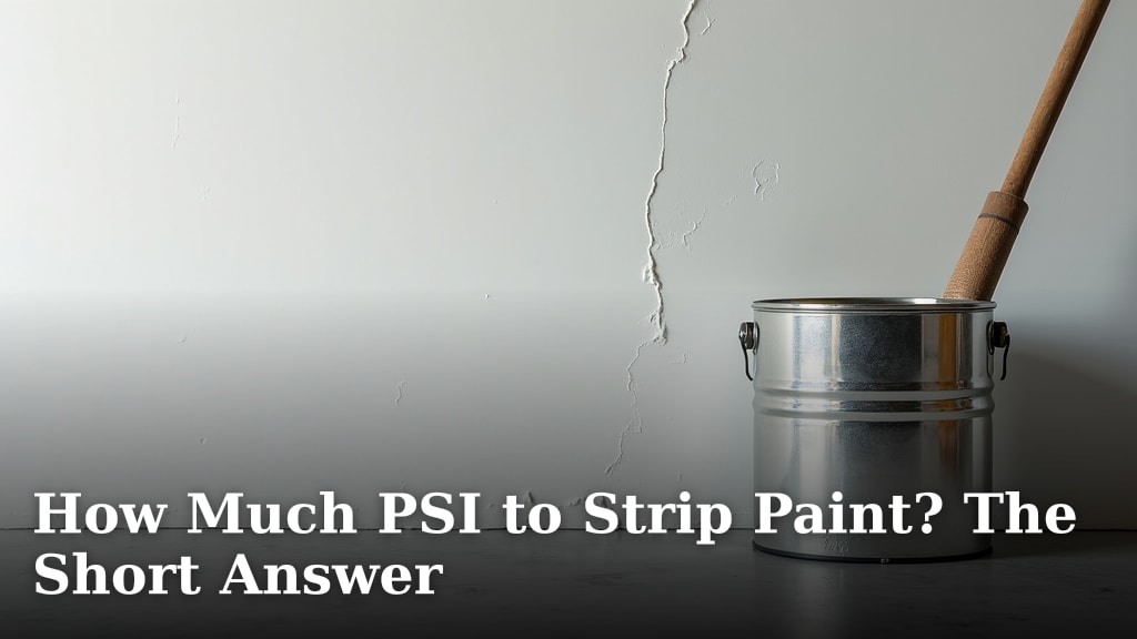How Much PSI to Strip Paint? The Short Answer