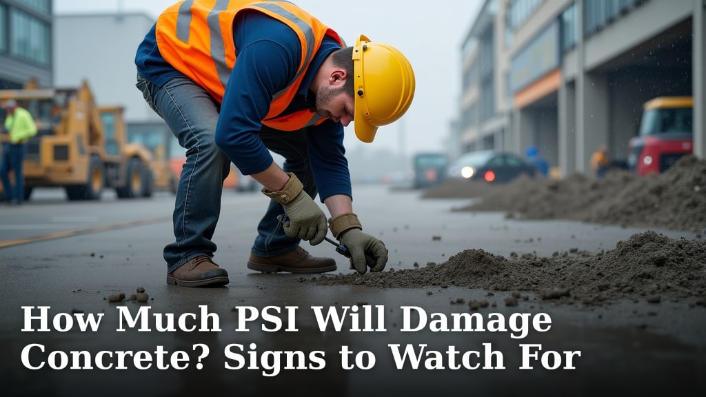 How Much PSI Will Damage Concrete? Signs to Watch For