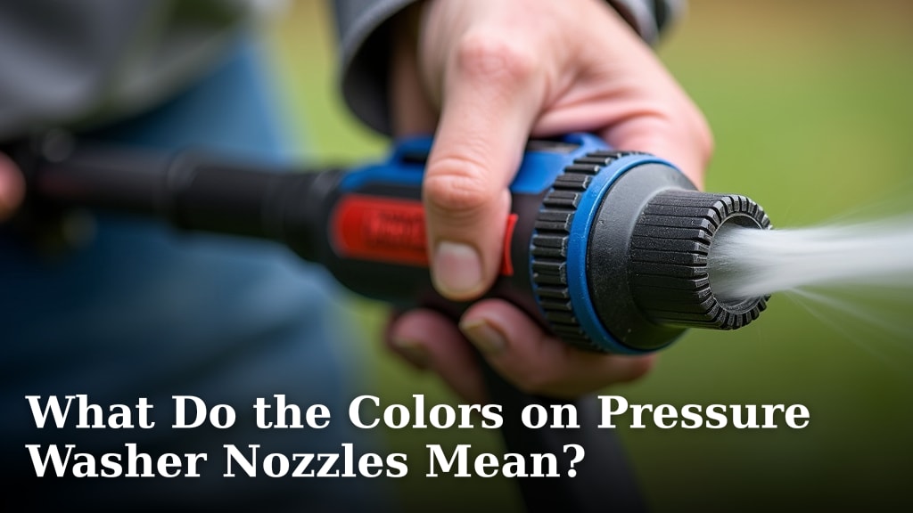 What Do the Colors on Pressure Washer Nozzles Mean?