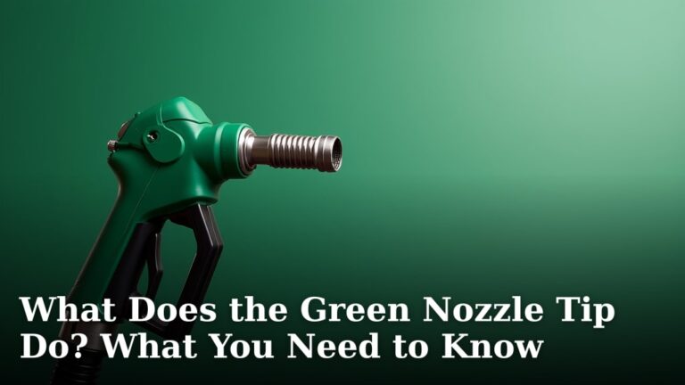 What Does the Green Nozzle Tip Do? What You Need to Know