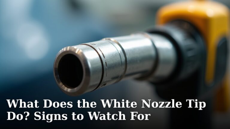 What Does the White Nozzle Tip Do? Signs to Watch For