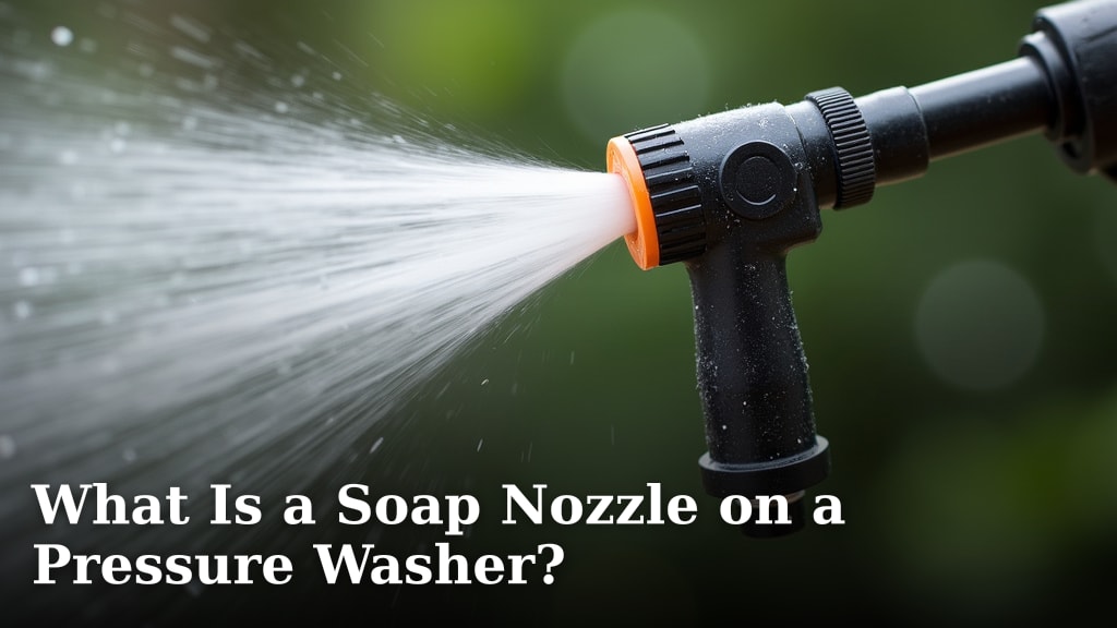 What Is a Soap Nozzle on a Pressure Washer?