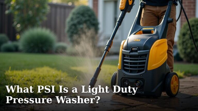 What PSI Is a Light Duty Pressure Washer?