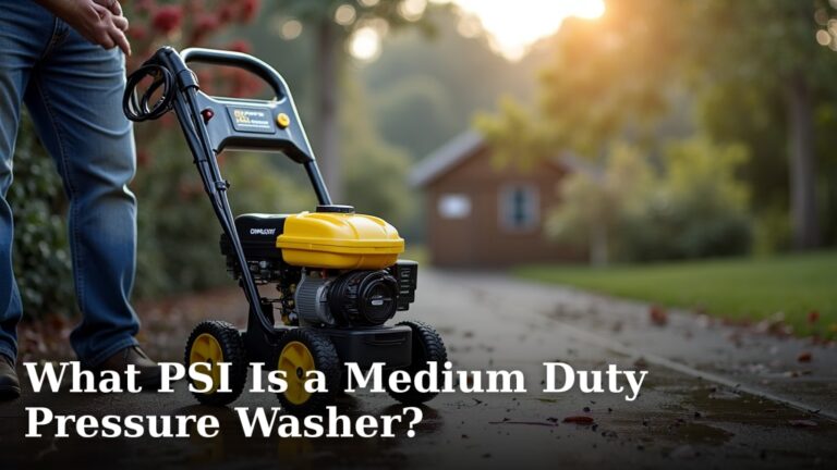 What PSI Is a Medium Duty Pressure Washer?