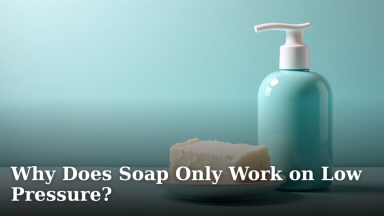 Why Does Soap Only Work on Low Pressure?